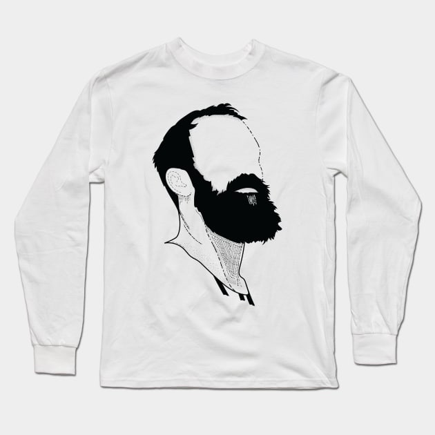 Black & white Elegant Art 26 Long Sleeve T-Shirt by Frajtgorski